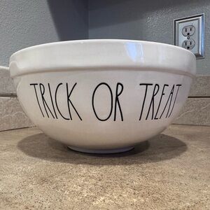 Rae Dunn White 'Trick or Treat' Bowl